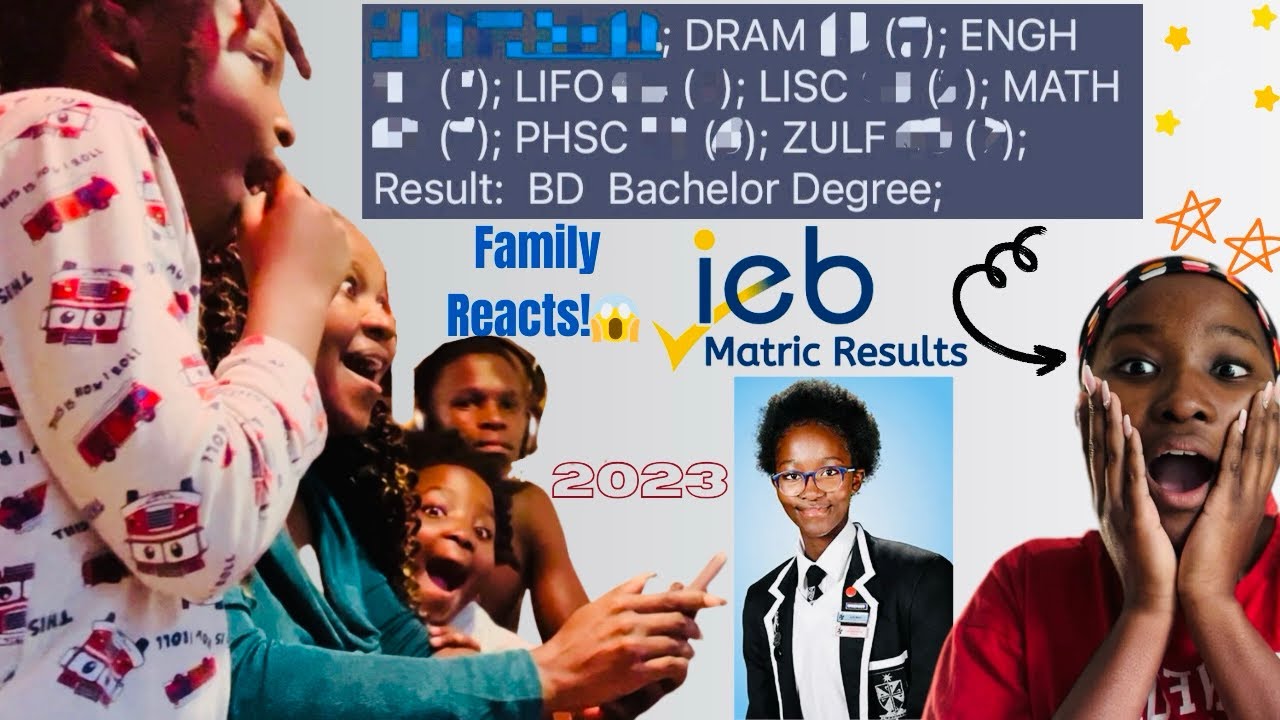 MY FAMILY REACTS TO MY FINAL MATRIC RESULTS 😱|| IEB EDITION || Revealing my marks. 70s? 80s? 90s???