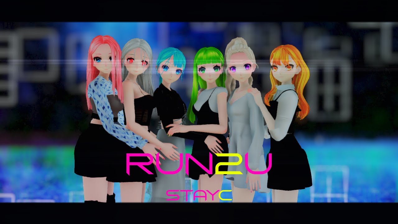 [MMD] Run2U STAYC - Luka, MIKU,Gumi, IA, Haku, Neru