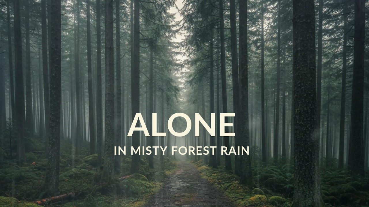 Alone in Misty Forest Rain: 1 Hour of Heavy Rain Sounds for Deep Sleep & Relaxation