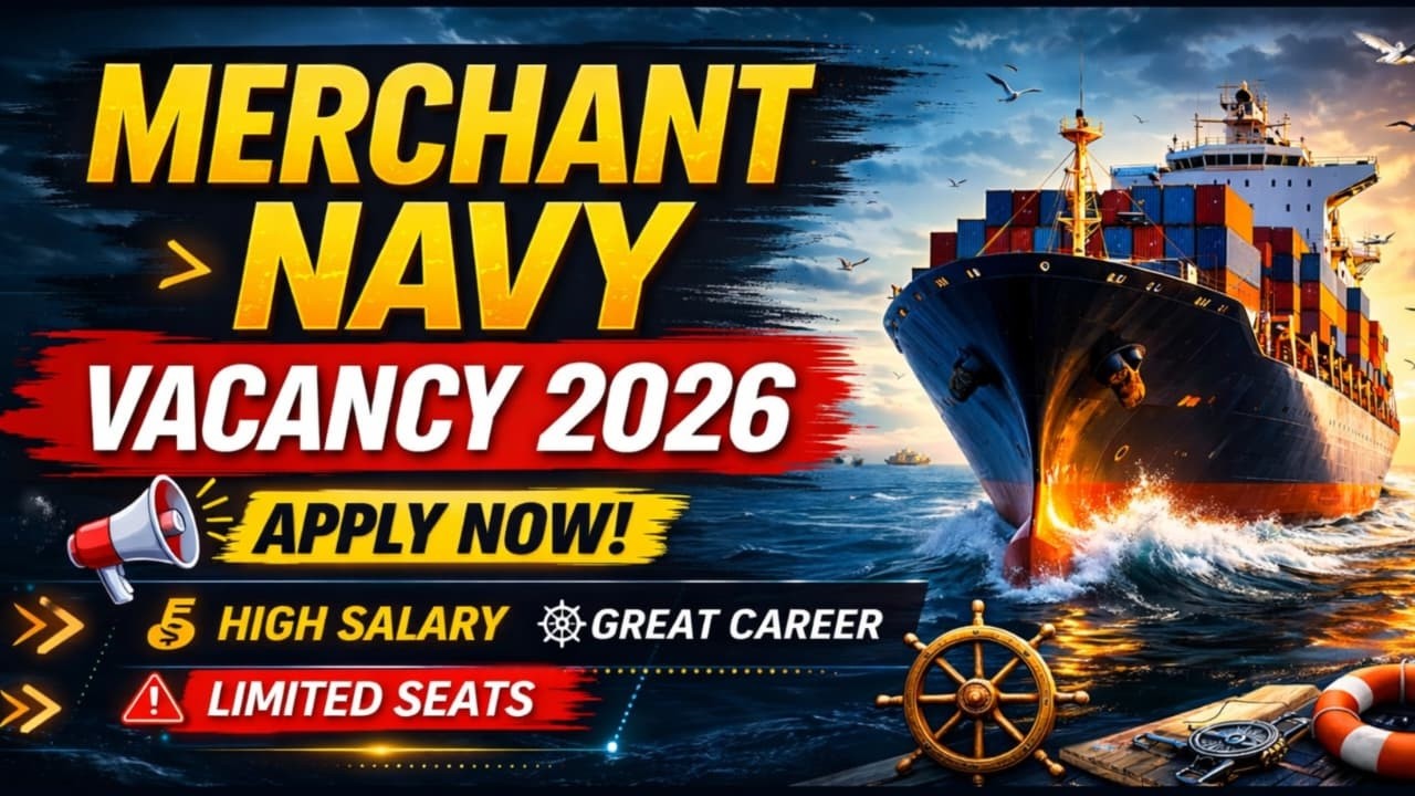 Merchant Navy Vacancy 2026 | Merchant Navy Recruitment | Latest Notification, Salary & Eligibility