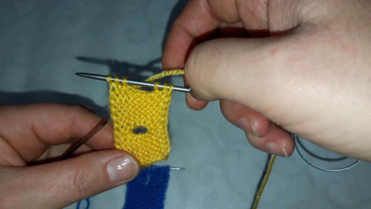 Örgüde yatay ve dikey ilik nasıl açılır? Horizontal and vertical buttonhole in Knitting...