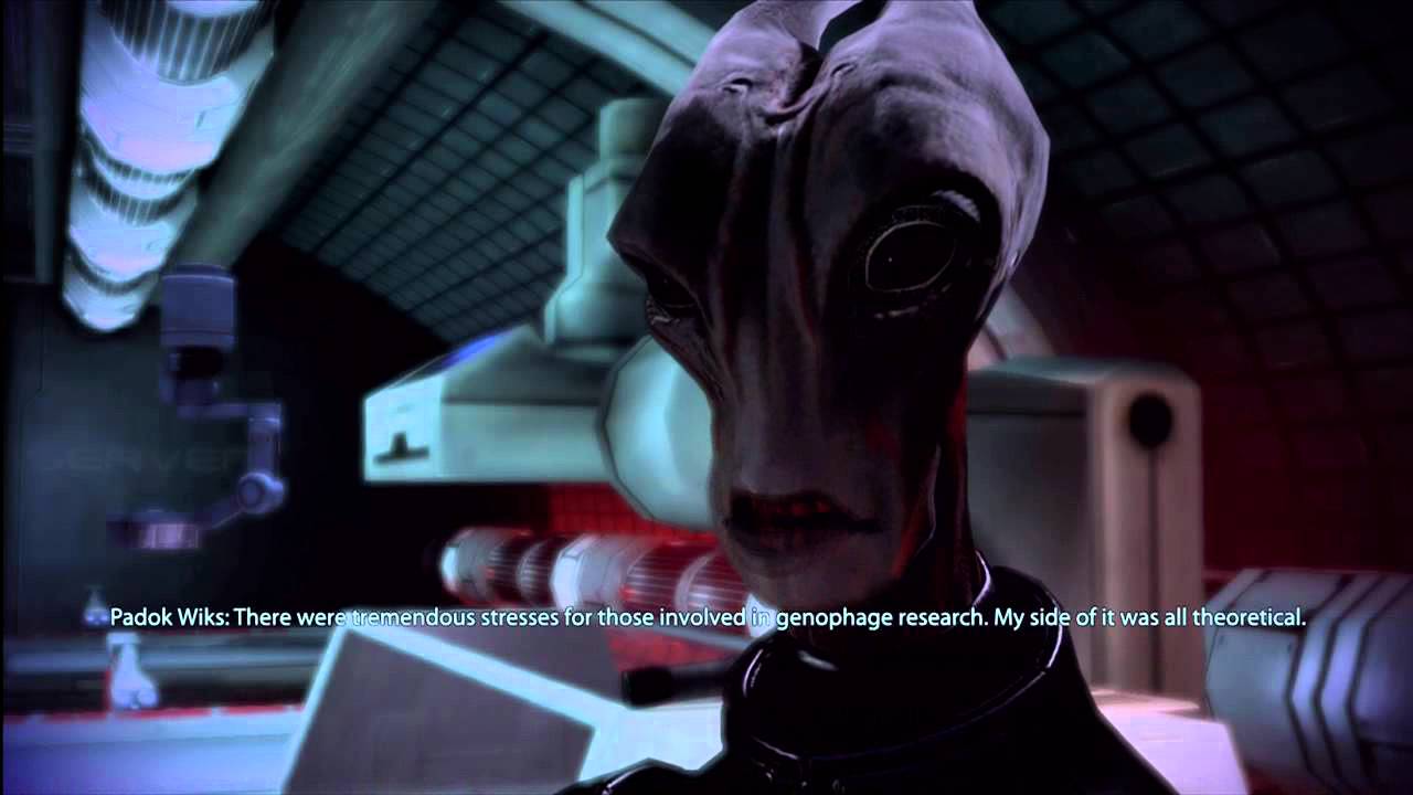 Mass Effect 3: Padok Wiks punched Mordin one time