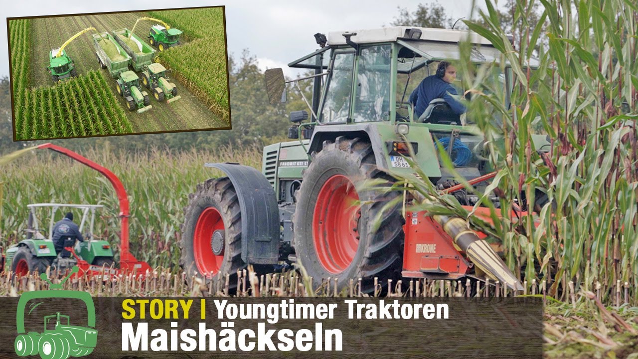 Maisernte: Vom 1-Reiher zum modernen Feldhäcksler | Häckselclub Emstek | Youngtimer Maishäckseln