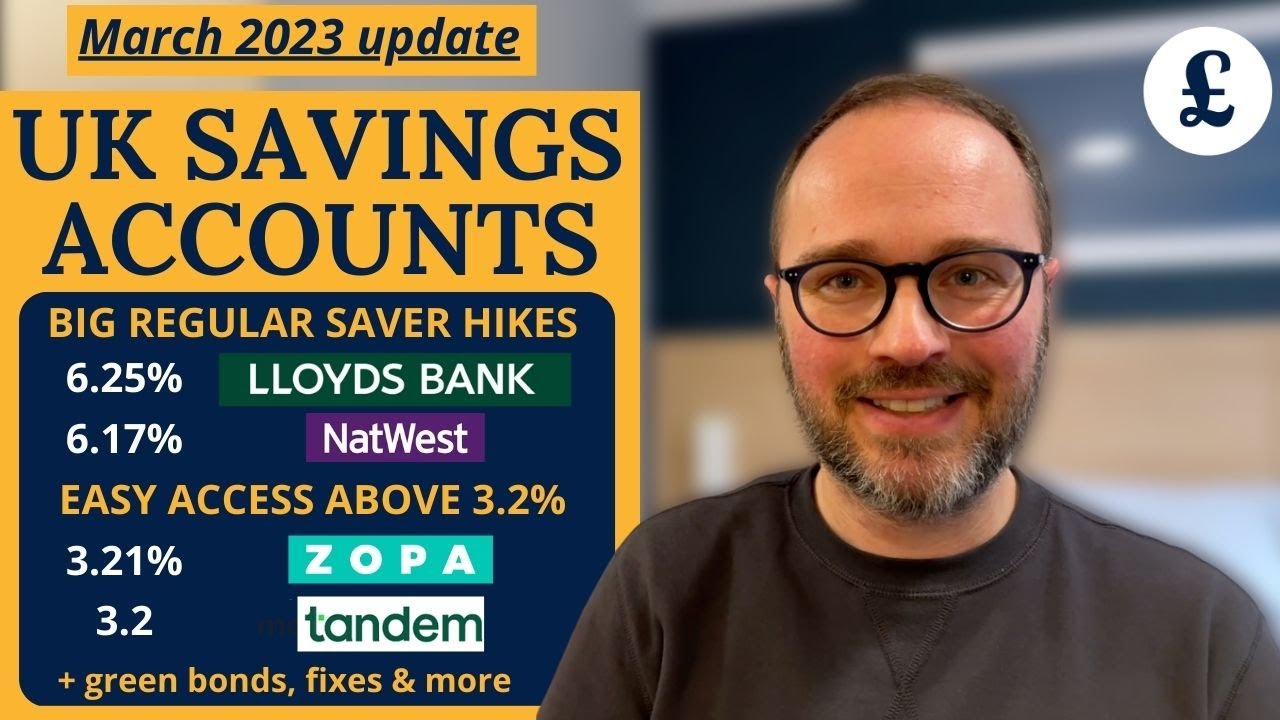 BEST SAVINGS ACCOUNTS: 6.25% monthly, 3.21% easy-access, 4.2% green bonds & more (March 2023 update)