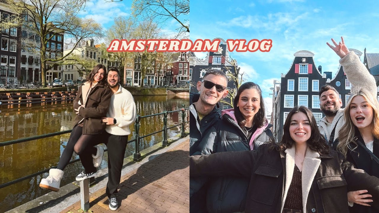 Dostlarla 3 gün Amsterdam Vlogu: sabah akşam patates🍟 Dam Square'de kavga ve dahası