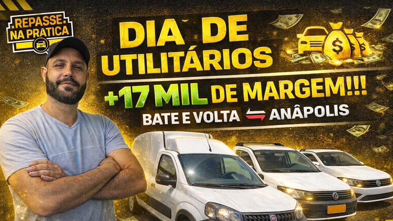 REPASSE DE UTILITÁRIOS COM MARGENS AGRESSIVA🤑 BATE E VOLTA DE GOIÂNIA A ANÁPOLIS! #repasse #car 