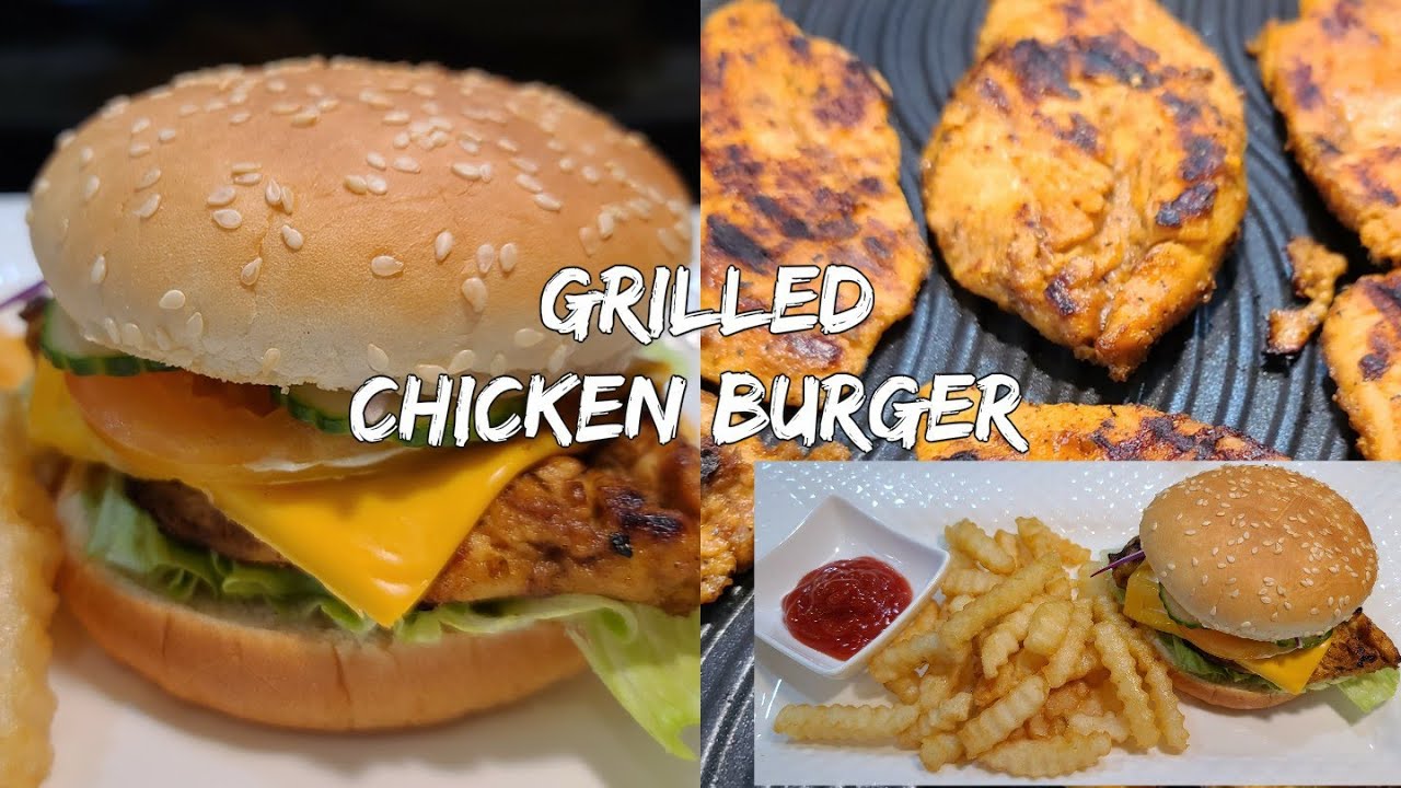 Mouthwatering Grilled Chicken Burger || Homemade burger || গ্রিল চিকেন বার্গার