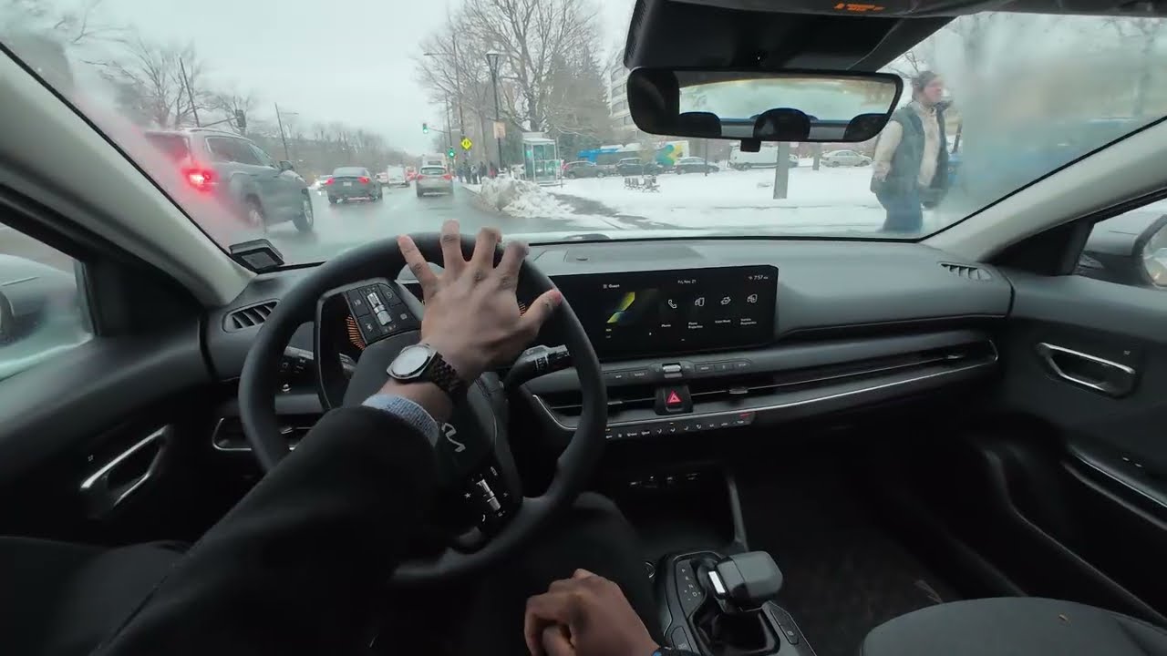 ASMR POV Drive | 2025 Kia K4 | Snowy Morning Drive [Winter]