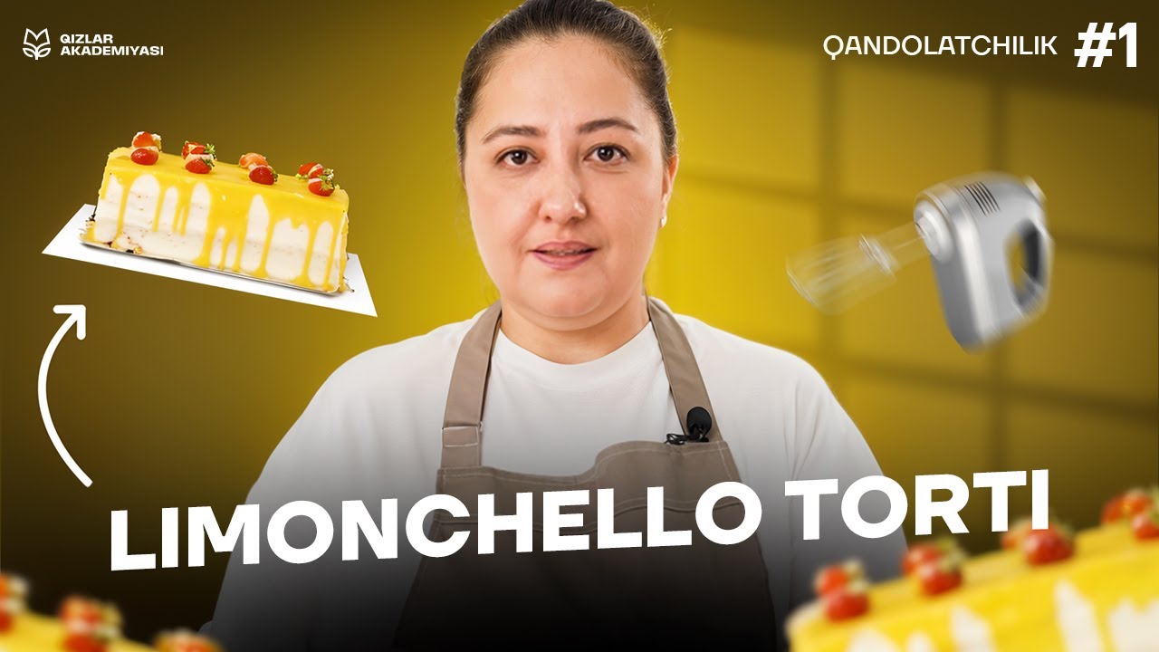 Limonchello torti. Limonli tort tayyorlaymiz | Qandolatchilik kursi [1-DARS]