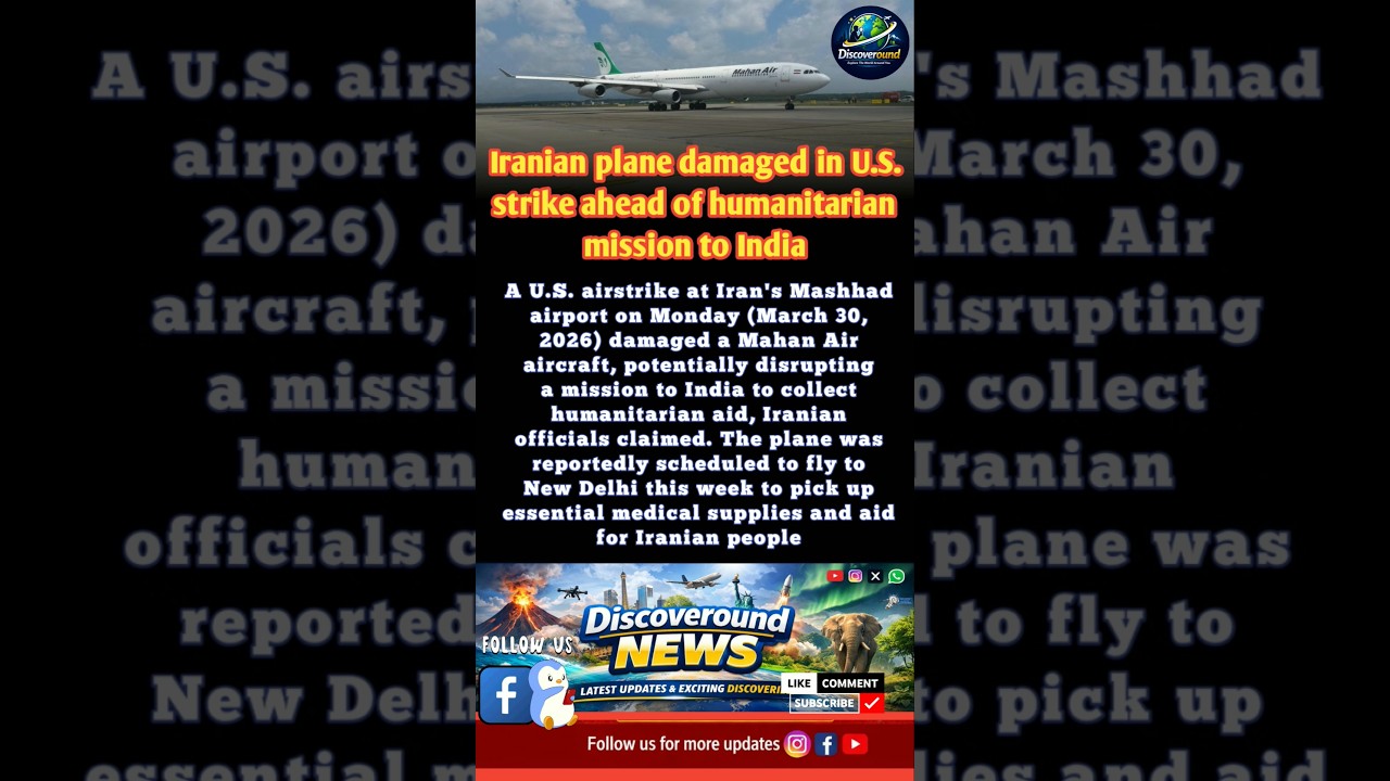 Iranian plane hit before humanitarian mission to India &mdash; global tensions rise✈️🌍⚠️