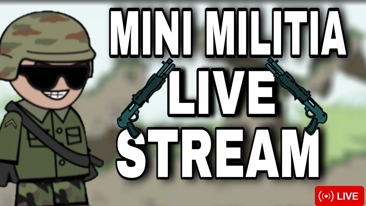 mini militia live stream | go for 1K subscriber ♥️