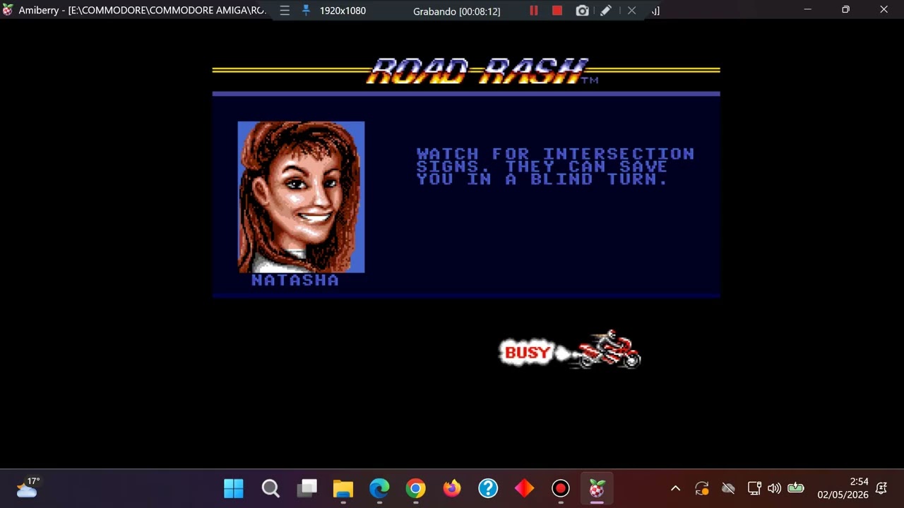 Road Rash - Commodore Amiga - Amiberry 8.1.5 Emulator - Test Windows 11