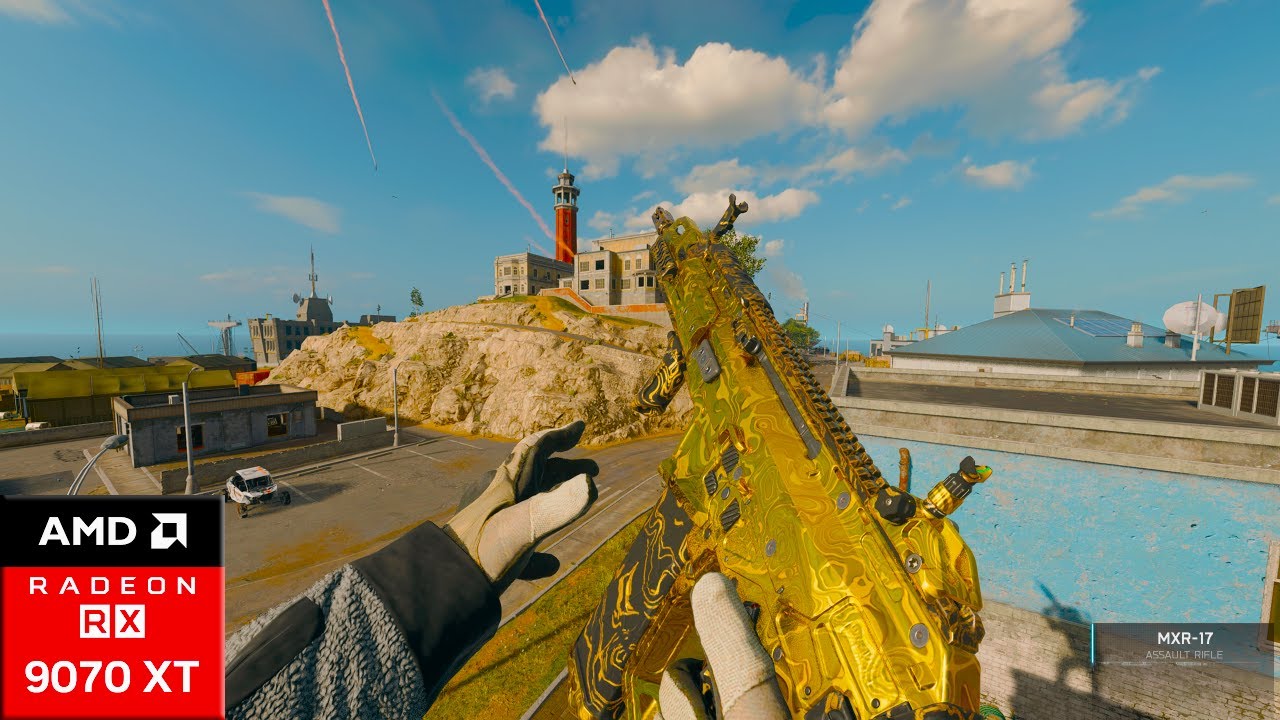 9070XT x 9800X3D FSR Native 1080P - Rebirth Island WARZONE