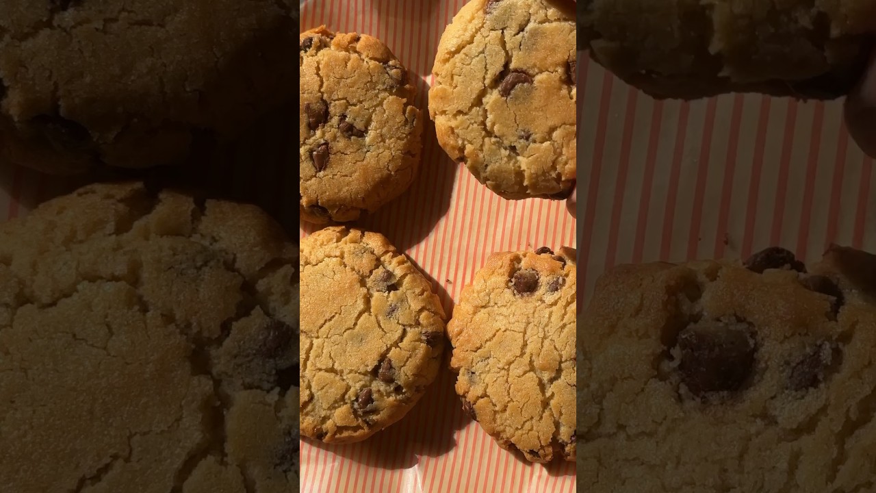 🍪 Galletas crujientes con pepitas de chocolate 🍪 #galletas #receta #chocolate #cooking