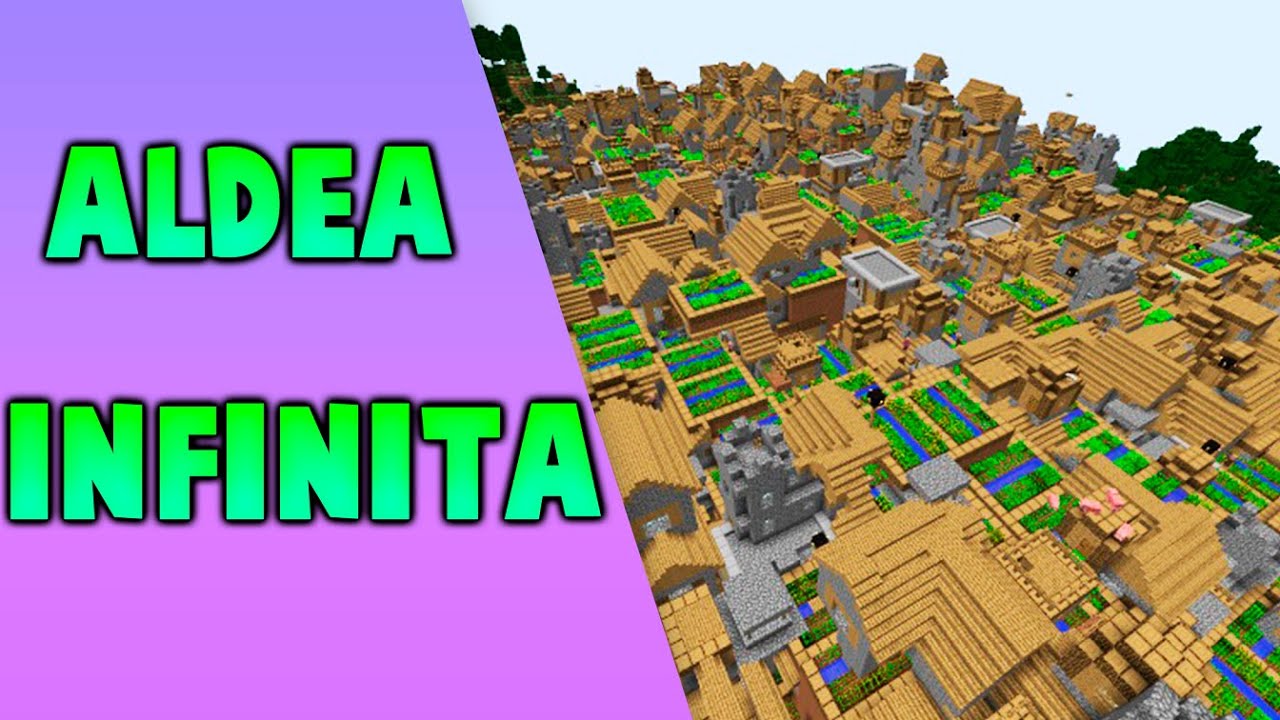 Aldea Infinita en Minecraft #Shorts