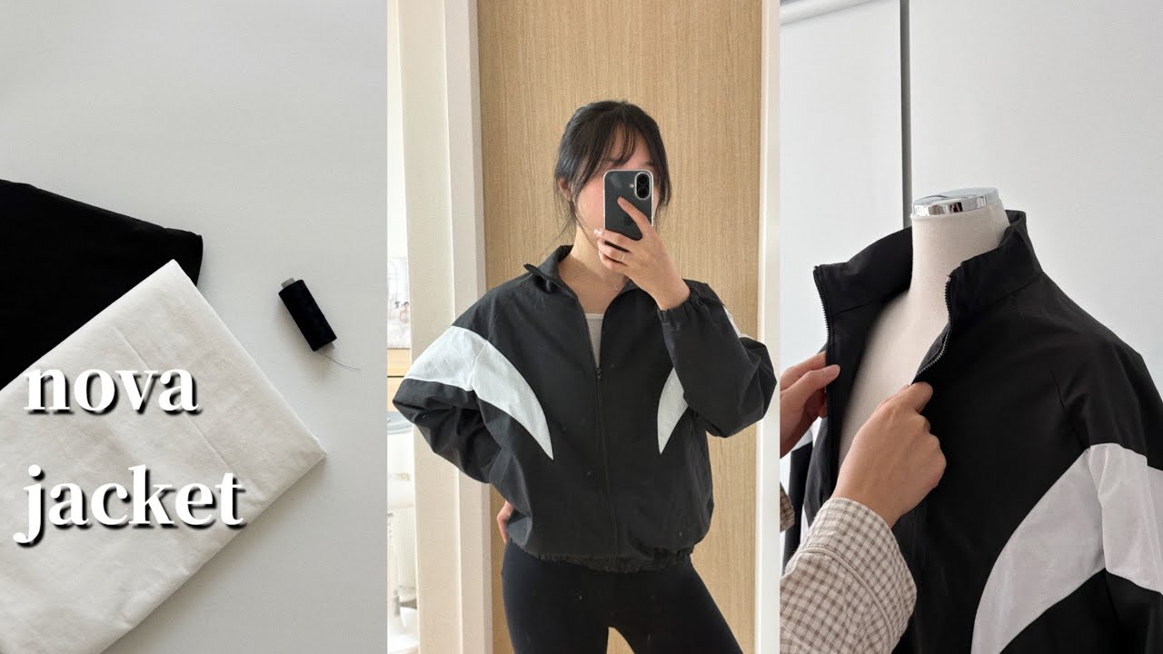 어쩌면 튜토리얼 그 이상 ✨ 점퍼 만들기 한 달 대장정  | 한나패브릭 노바 바람막이 | 소잉 브이로그