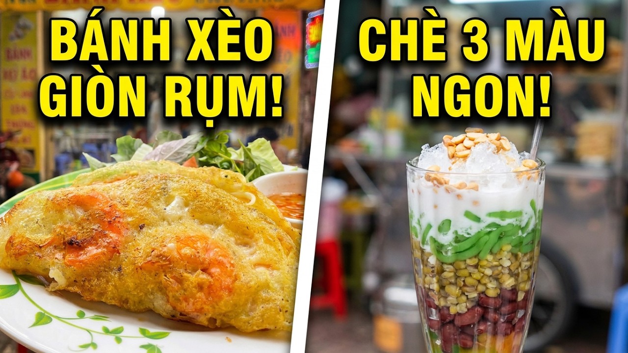 Đi dạo đường Nguyễn Tri Phương Q.10 & ăn bánh xèo tôm nhảy Thanh Diệu & chè Ý Phương rất ngon