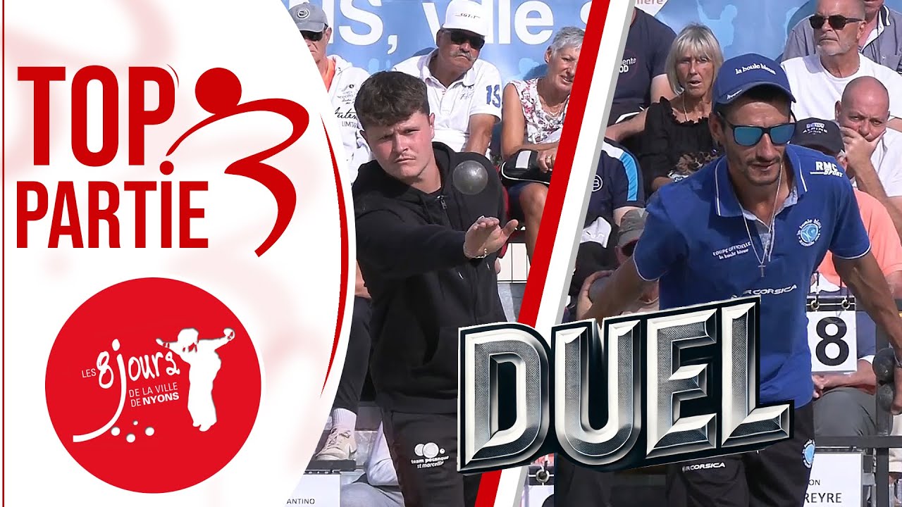 TOP 👍 Quart GUERREIRO vs CHAREYRE : National tête-à-tête à pétanque de Nyons 2025