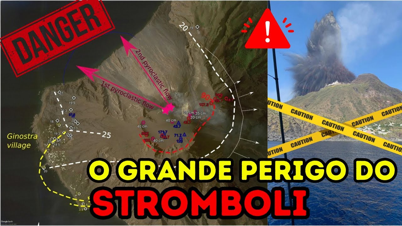 TSUNAMI, PIROCLASTOS E CINZAS: OS PERIGOS DO VULC&Atilde;O STROMBOLI NA IT&Aacute;LIA!