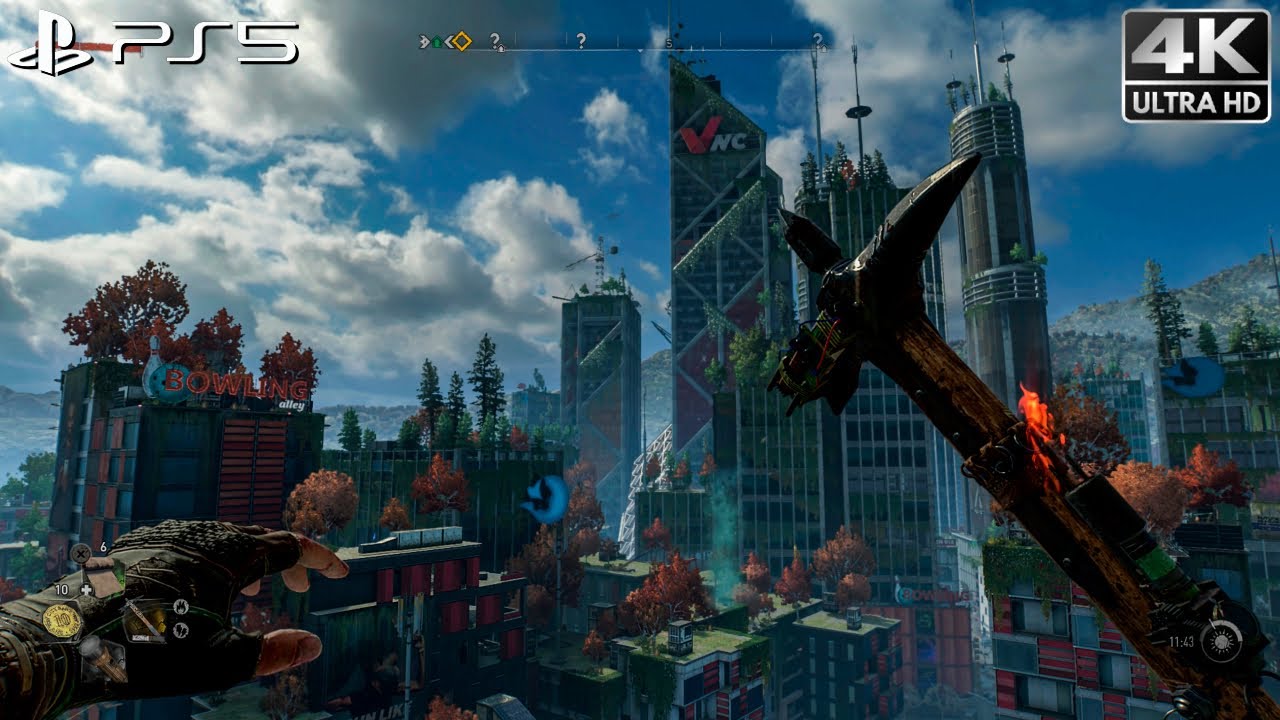 Dying Light 2 &mdash; геймплей PS5 | 4K 60 кадров в секунду &laquo;Центральный цикл&raquo;