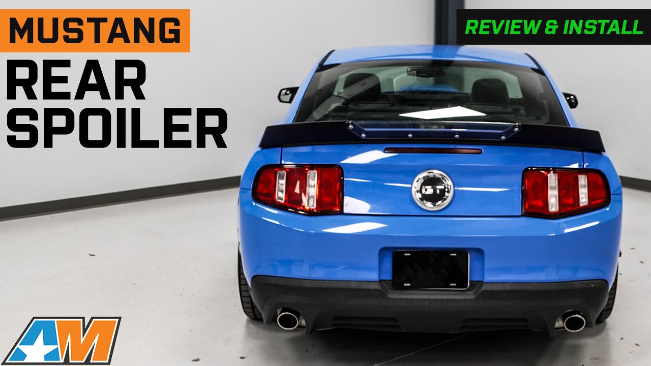 2010-2014 Mustang Drake Muscle Cars Wicker Bill Style Rear Spoiler Review & Install