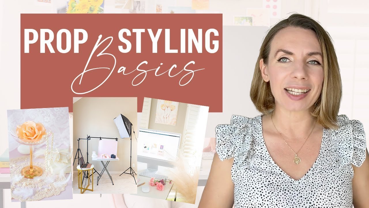 Photography PROP styling basics, must have props and my home PHOTO studio tour