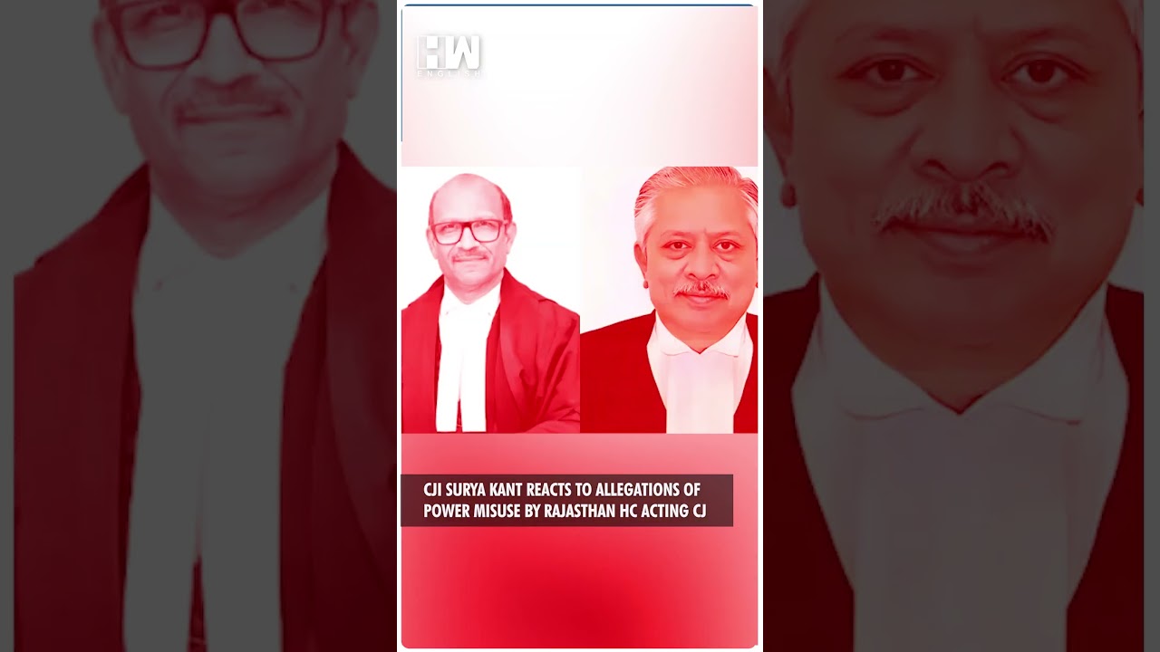 #Shorts | CJI Surya Kant Reacts To Allegations Of Power Misuse By Rajasthan HC Acting CJ |Sujit Nair