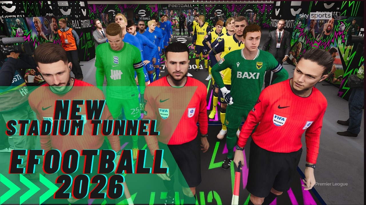 New Stadium Tunnel eFootball 2026 + Instalation - PES 2021 & Football Life 2026