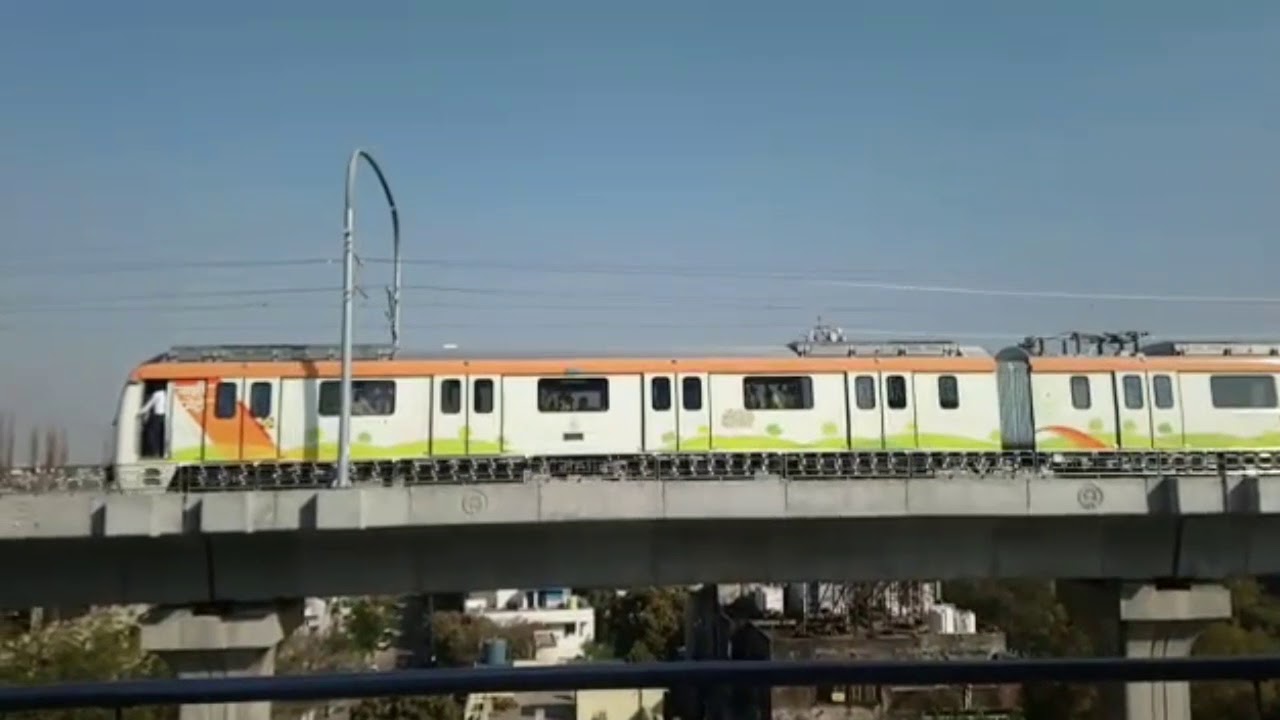 Here's Nagpur Metro Rail on a trial run.