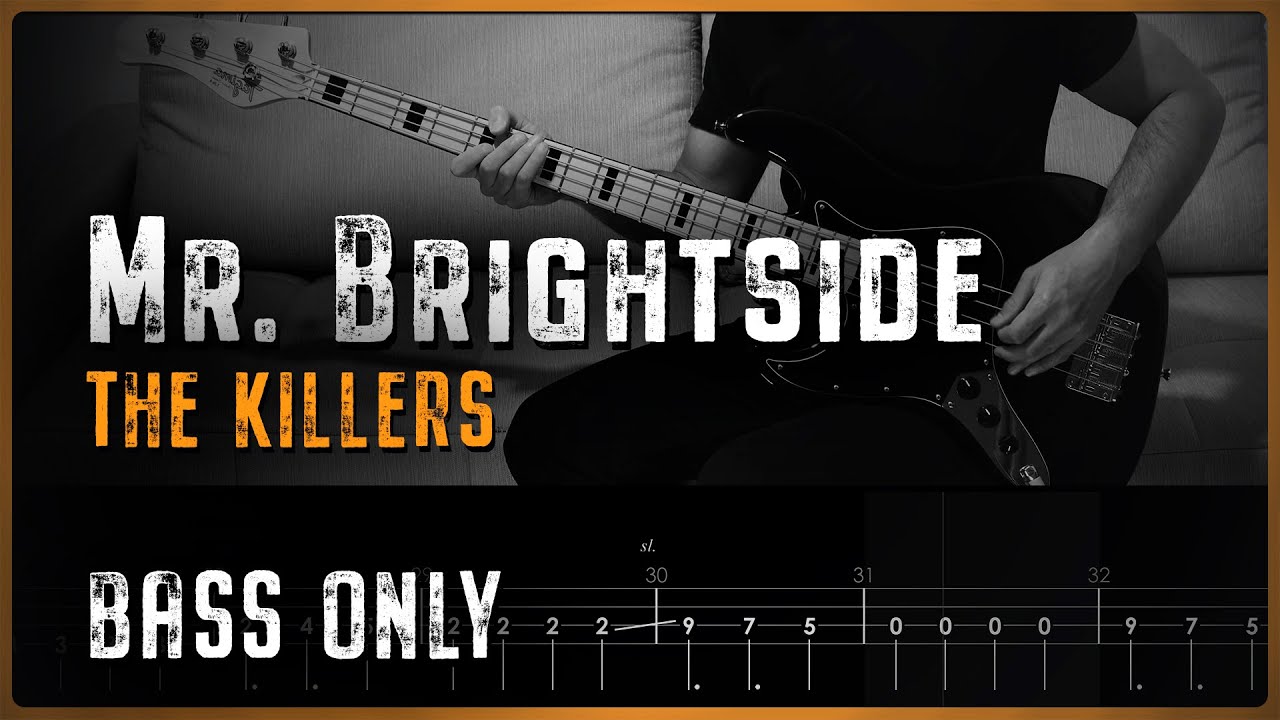 THE KILLERS - Mr. Brightside | Bass Only and TABS on Screen
