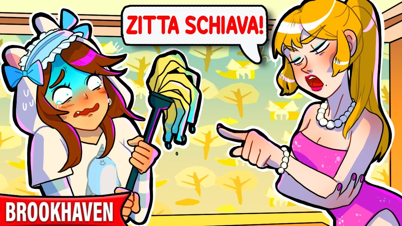 UNA RAGAZZA RICCA MI SCHIAVIZZA PERCHE' SONO POVERA SU VITA DI ROBLOX BROOKHAVEN!