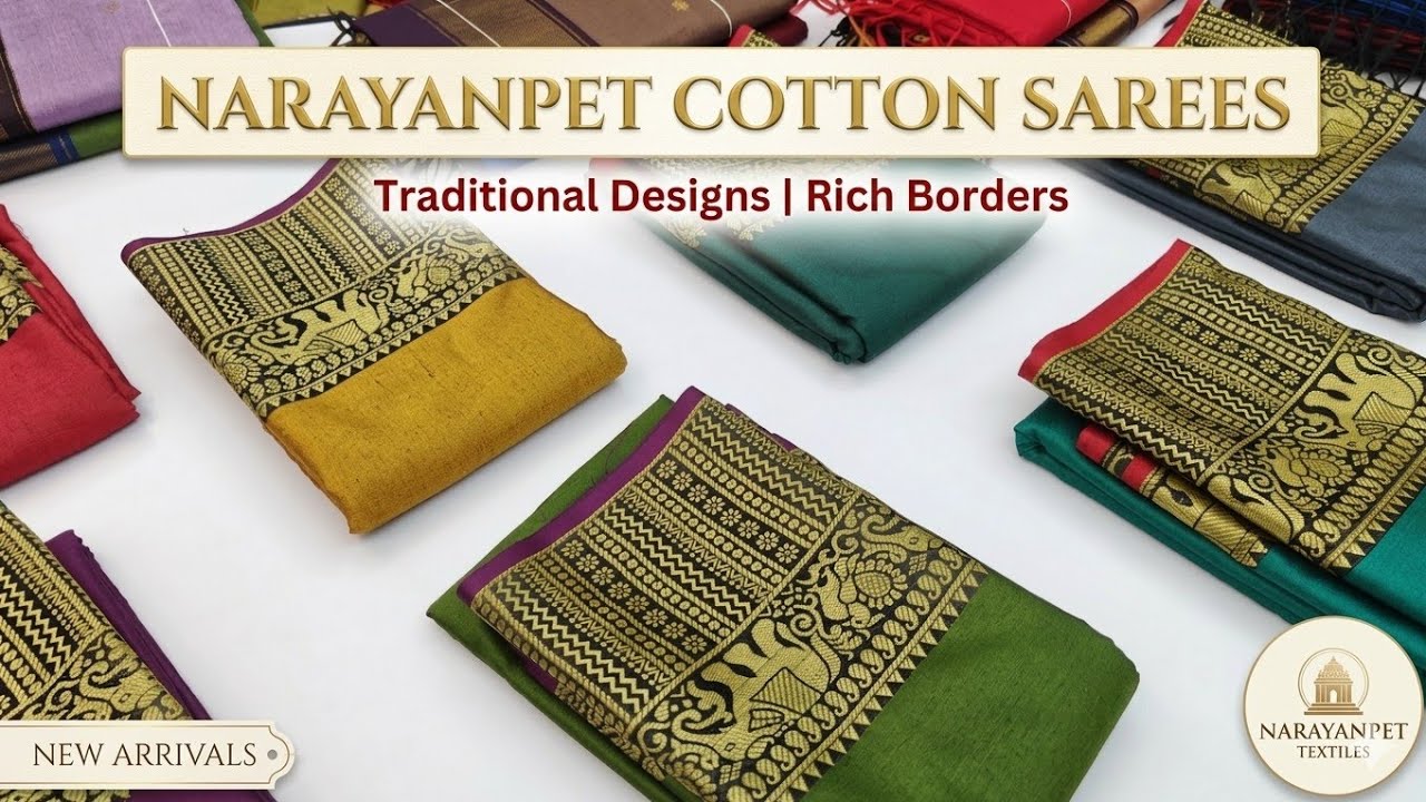 Demanding 499/- Narayanpet Cotton Sarees | Sri Deiva Mahal Tex Elampillai Sarees | Sunflower Khadi🥳