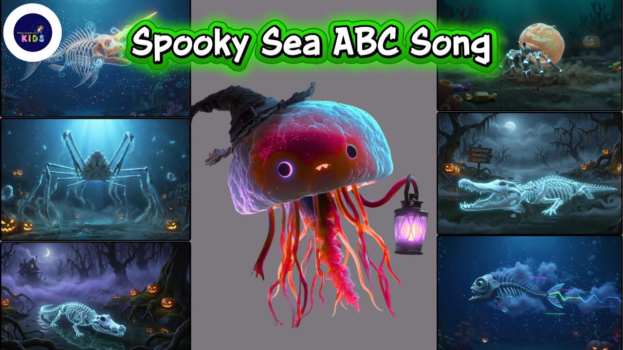 Песня Spooky Sea ABC 29TH1125 | Песня ABC Halloween Ocean Animals | Детская песенка | #abcdsong