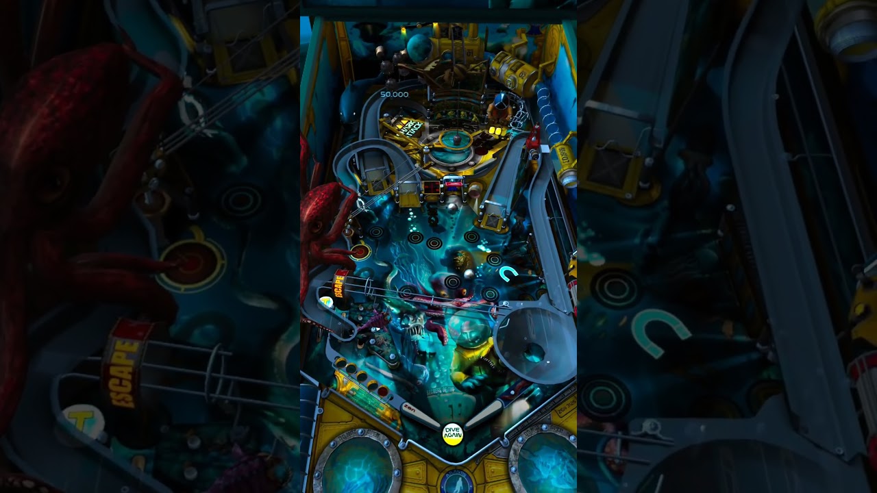 Secrets of the Deep Pinball VR 🌊⚡ | 3-Ball Multiball Jackpot (POV)