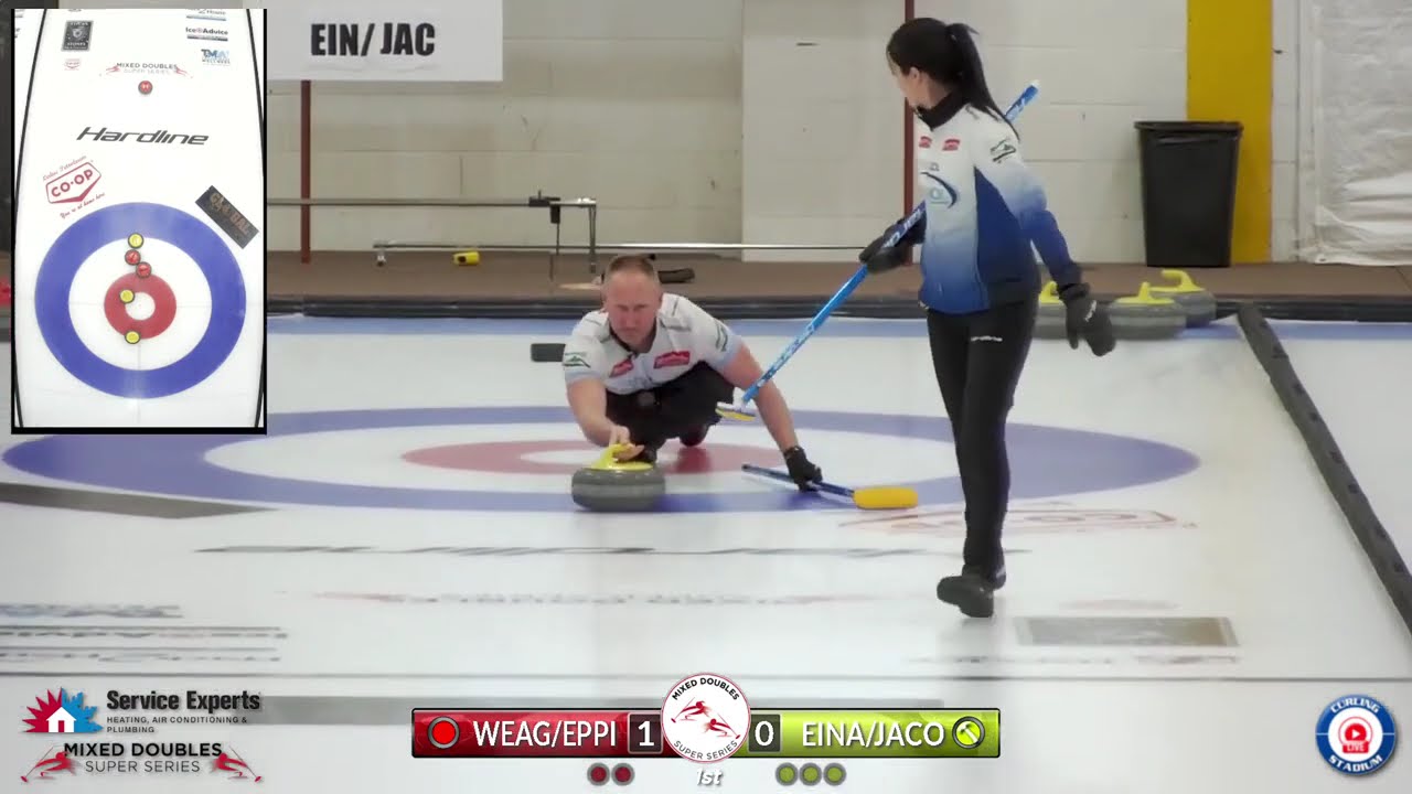 Weagle Epping vs  Einarson Jacobs   SEMIS   Service Experts Shoot Out   Mixed Doubles Super Series