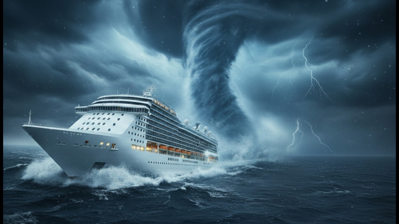 Cruise Ship Caught in Ocean Tornado 🌪️ | Hundreds Trapped at Sea