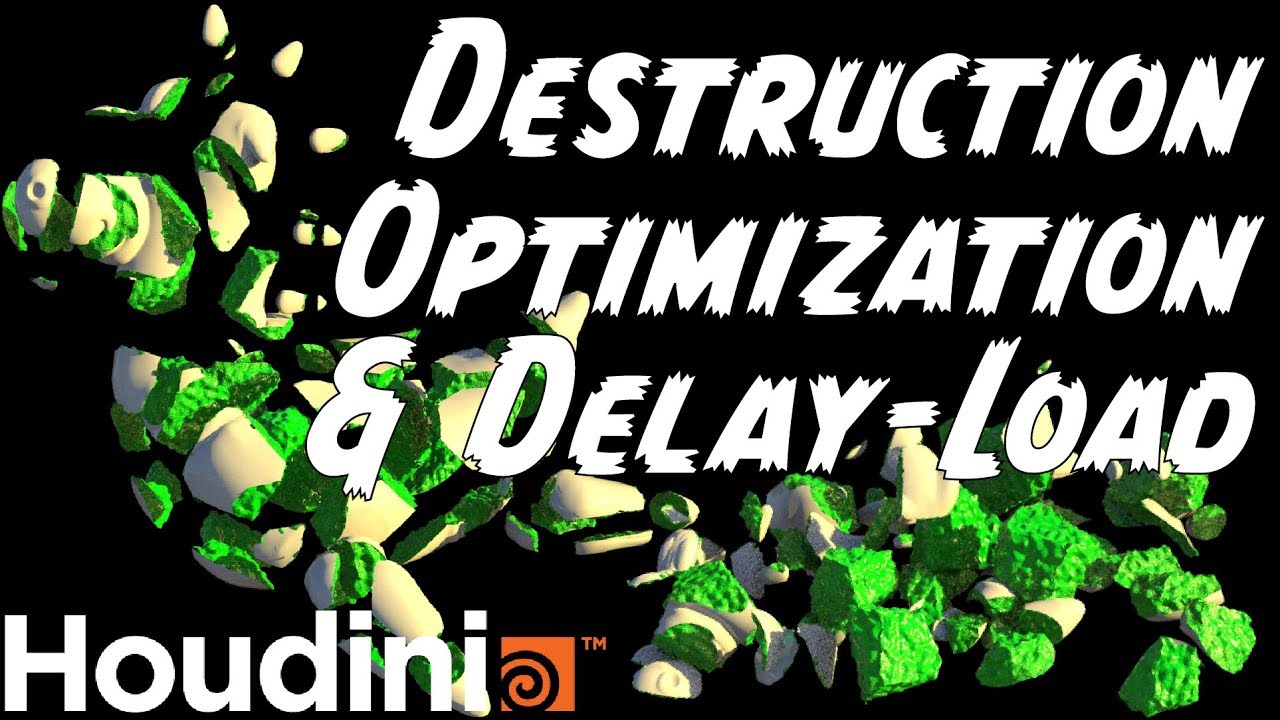 Destruction Simulation Optimization & Delay Load & Swap in Houdini (Rigid Body Dynamics RBD)