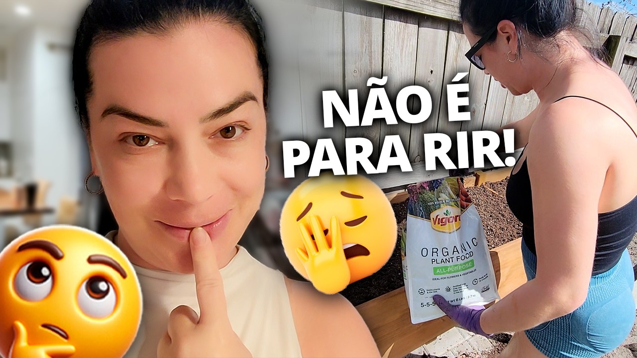 OLHA O QUE CHEGOU PRA NOSSA AREA EXTERNA A HORTA ESTA PRONTA ESTÁ TUDO LINDO