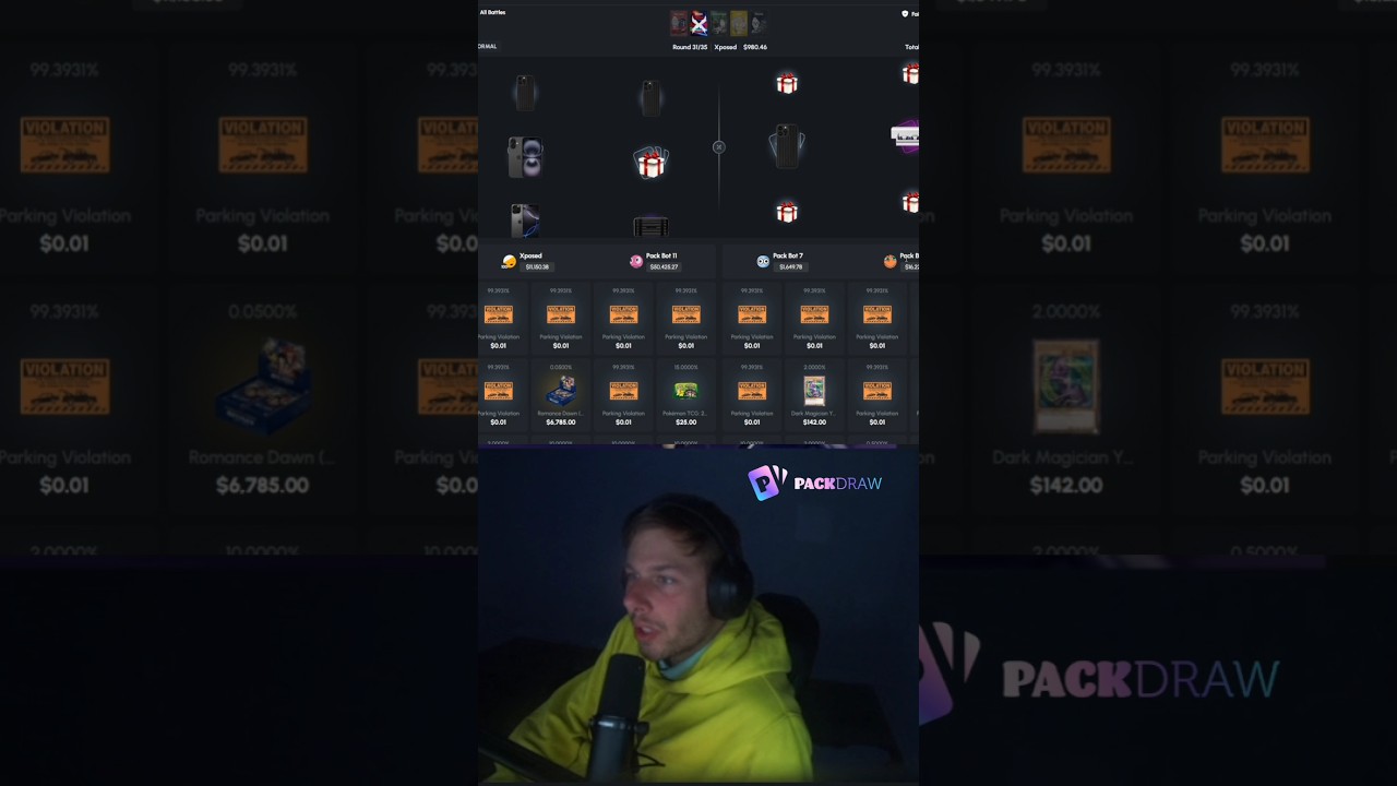 💼🎯 Epic Pack Draw Moments! 🧨💸 | Jackpot Unlocked! 🪙🤑 #packdraw #funny #csgo #livestream  #onetrick