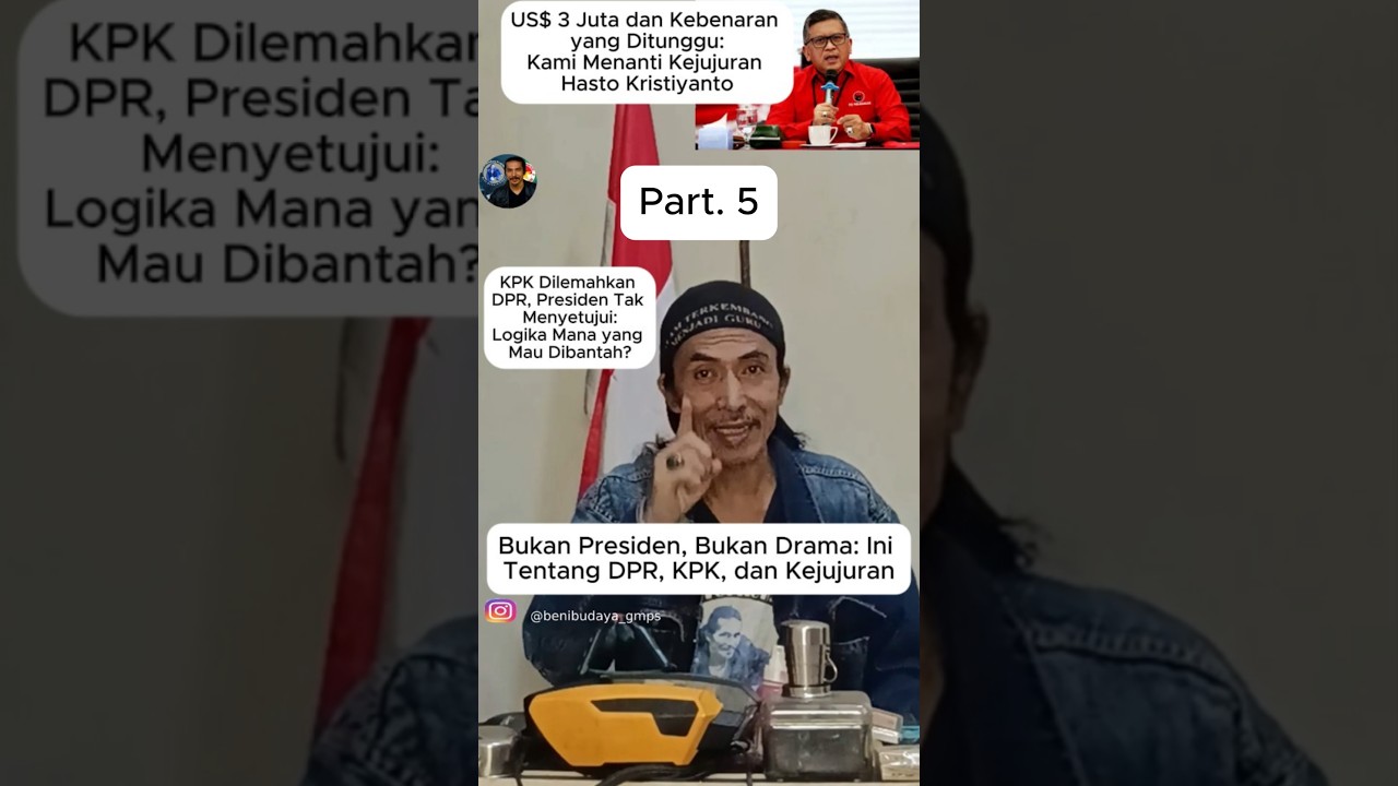 Hasto, DPR dan KPK. US$ 3 Juta, DPR Jangan Cuci Tangan #jokowi #hastokristiyanto #dpr #beranda #5
