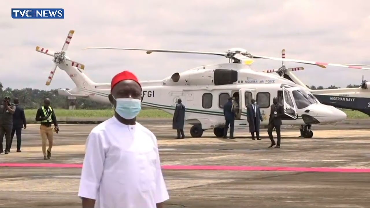 (SEE VIDEO) President Buhari's Jets Out Of Imo Airport