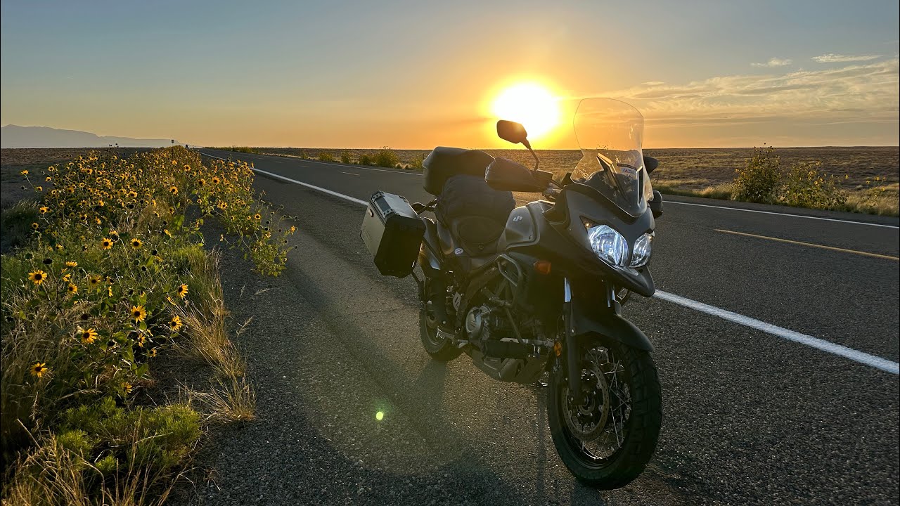 921 miles in 14 hours, Suzuki Vstrom 650