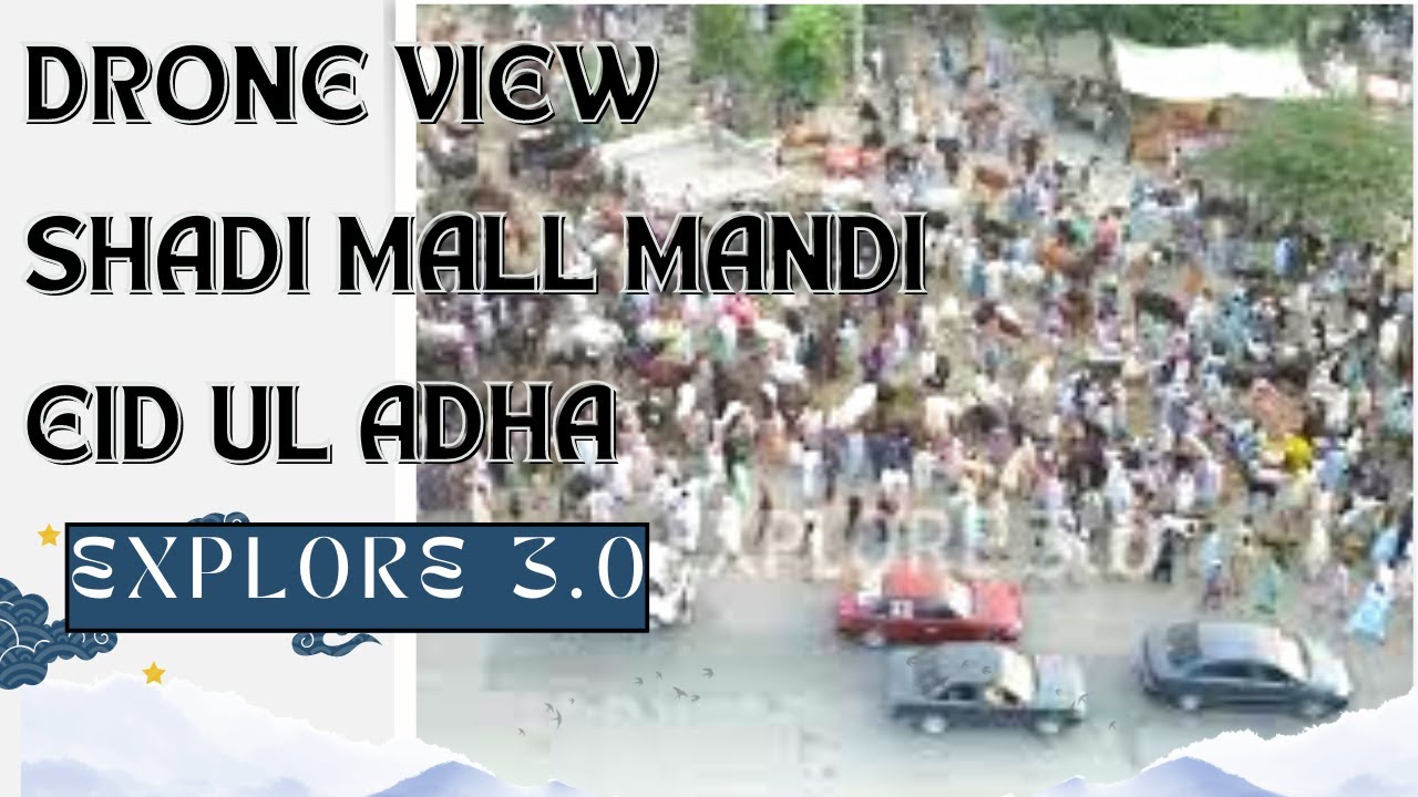 Shaidu Mandi Drone View ❤️ | Drone View Shaidu 😍 | شیدو مال مویشی منڈی کے فضائی مناظر |
