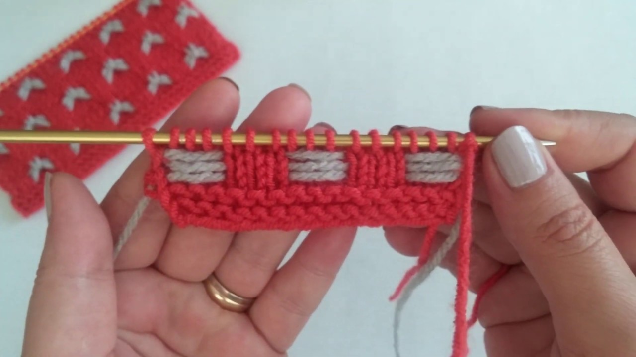 Sıralı Kelebekler Örgü modeli yapılışı / yelek modelleri / Strickmuster/ knitting patterns