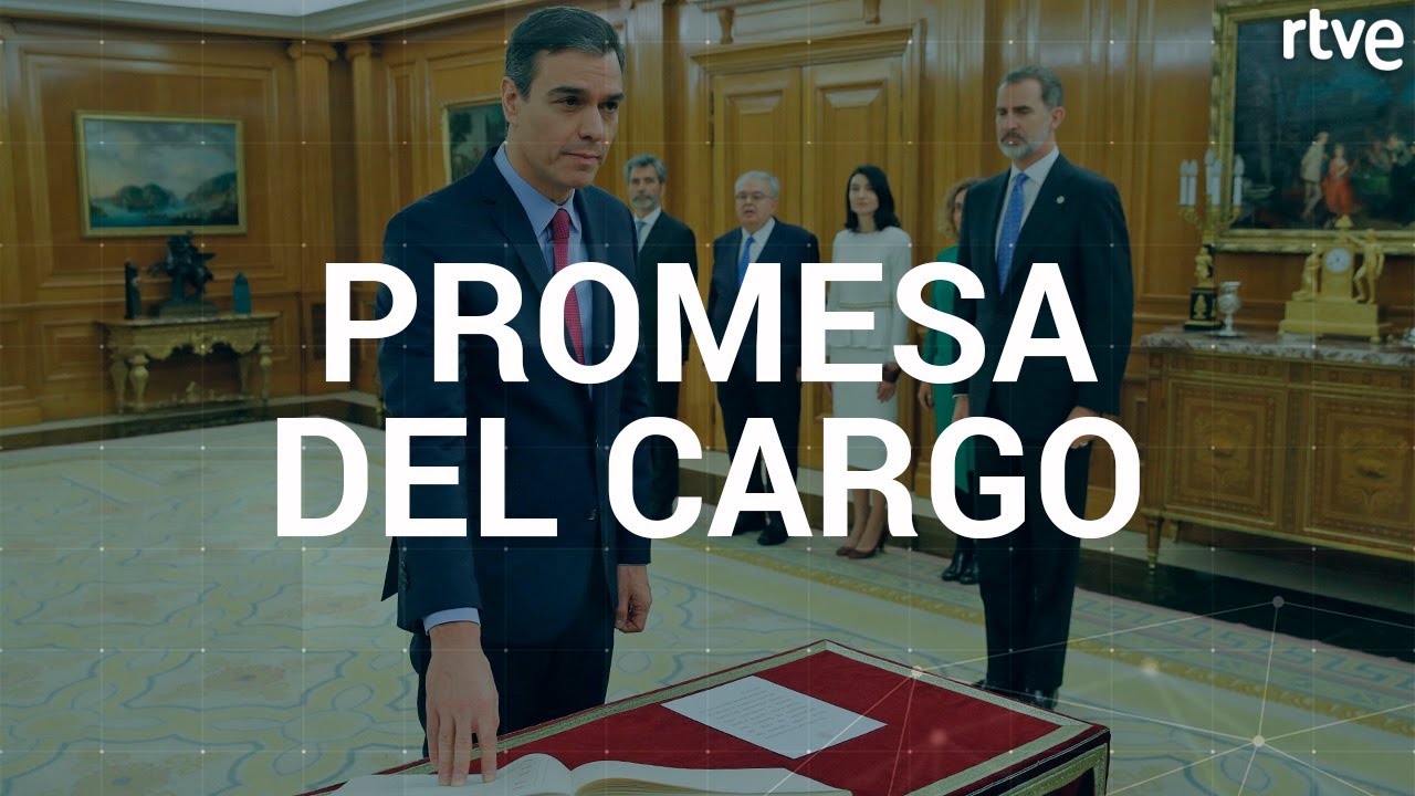 PEDRO SÁNCHEZ PROMETE SU CARGO ANTE EL REY FELIPE VI