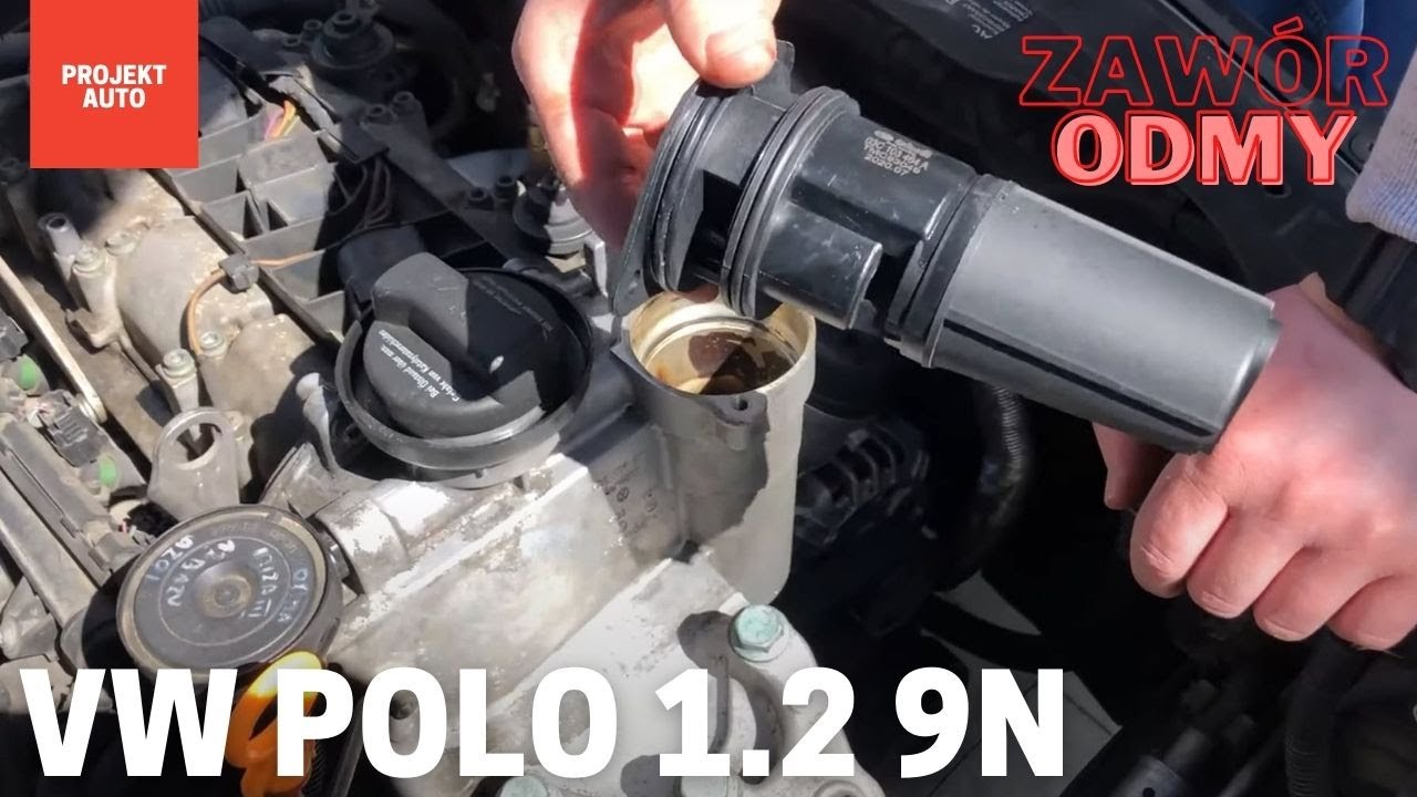 Wymiana zaworu odmy / separatora oleju w VW Polo 1.2 9N