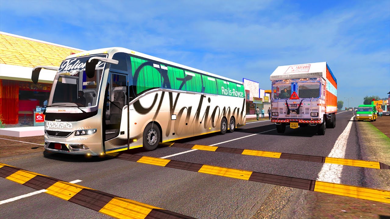 Super Fast Indian Volvo Bus | Extreme Overtake | National Travels