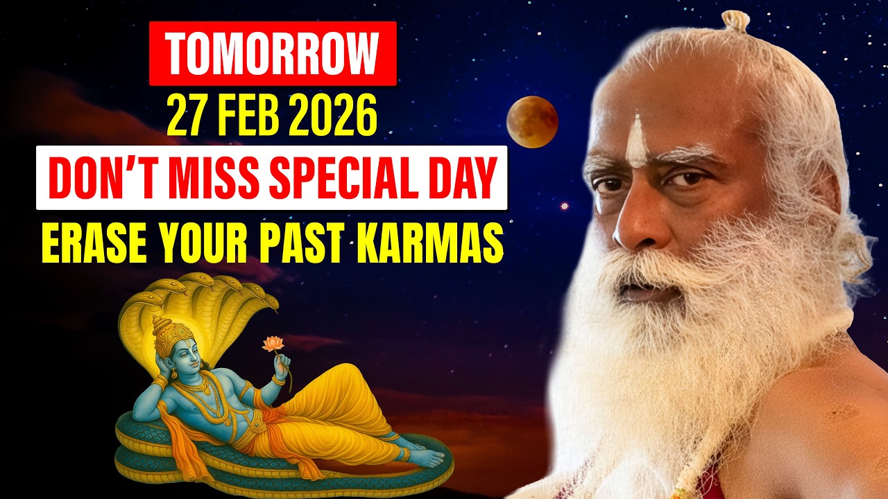 🔴LIVE | TOMORROW 27 Feb 2026 | Don’t Miss This Vishnu Day | Special Ekadashi in Year | Sadhguru