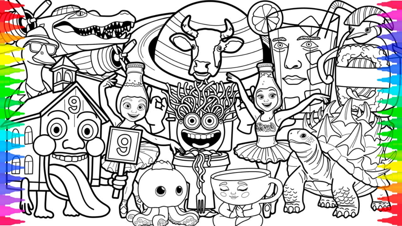 Top ITALIAN BRAINROT New Big Coloring Pages / How to Color All New Top Brainrot Memes / NCS MUSIC