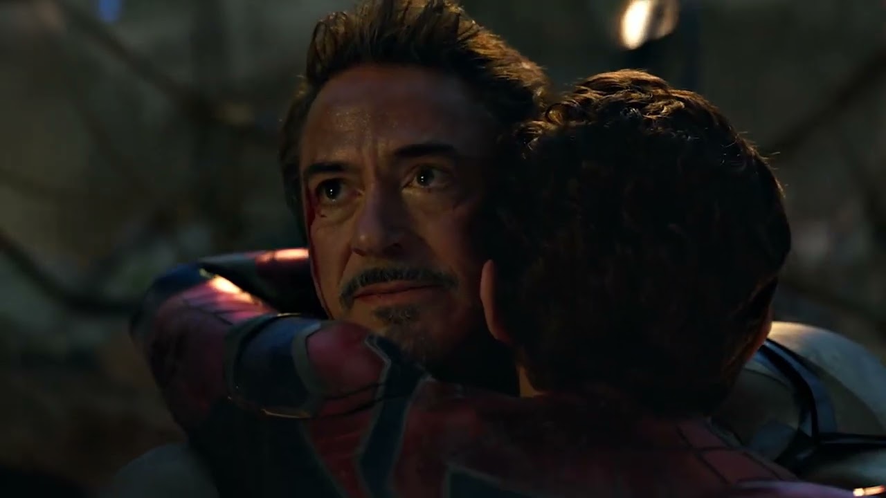 Tony and Peter Reunite Scene   Tony Hugs Peter   Avengers ENDGAME 2019